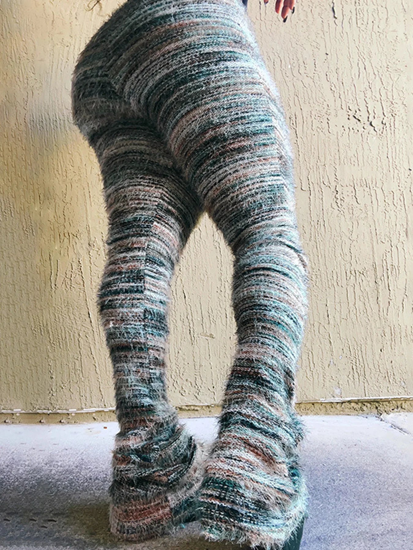 Fuzzy Flare Pants