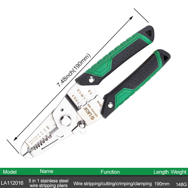 7 In 1 Multifunctional Stainless Steel Wire Stripper