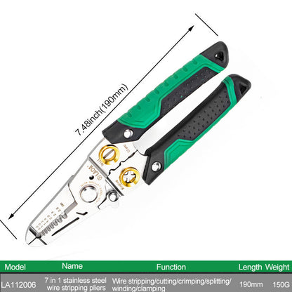 7 In 1 Multifunctional Stainless Steel Wire Stripper